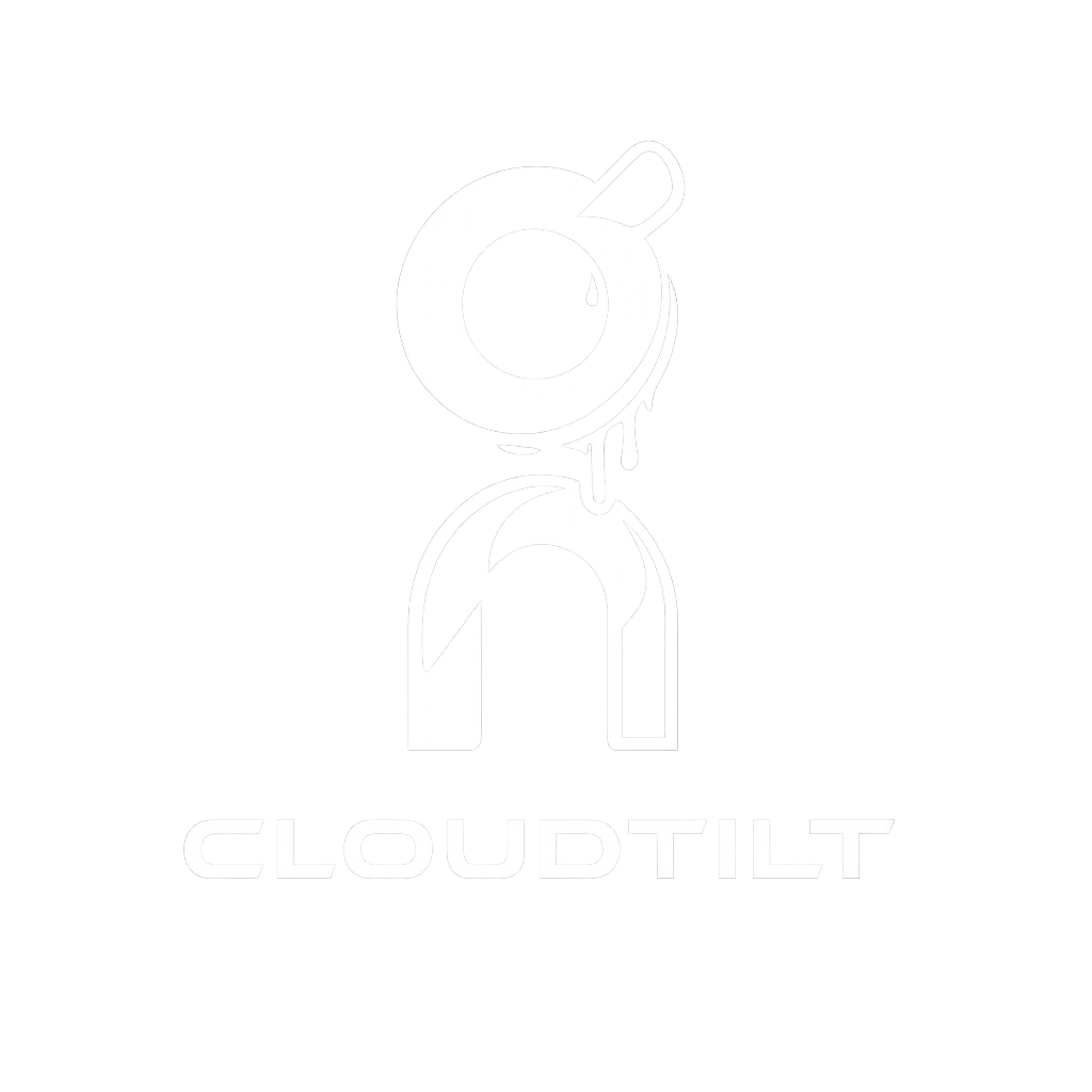 CloudTilt logo blanc